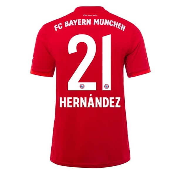 Camiseta Bayern Munich NO.21 Hernández Primera equipo 2019-20 Rojo